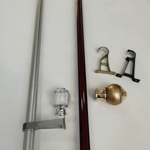 Cheap Anodizing Carving 6.3 Metres 26mm Bedroom Curtain Rods wholesale