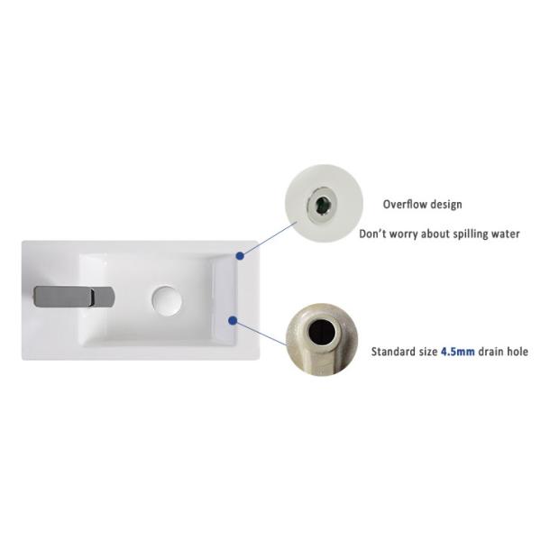 Sanitary ware ceramic sink wall mounted wash basins 370*370*160 mm