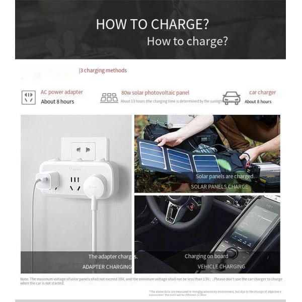 110V Mobile Power Generator Portable Outdoor Emergency Power Supply 500W