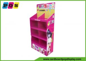 Cheap Stores Cardboard Floor Standing Display Unit For Dolls , Cmyk 4c Printing wholesale
