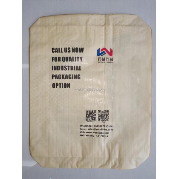Custom Logo Empty Cement Base Valve Woven Polypropylene Bags 20KG 40 KG 50 KG