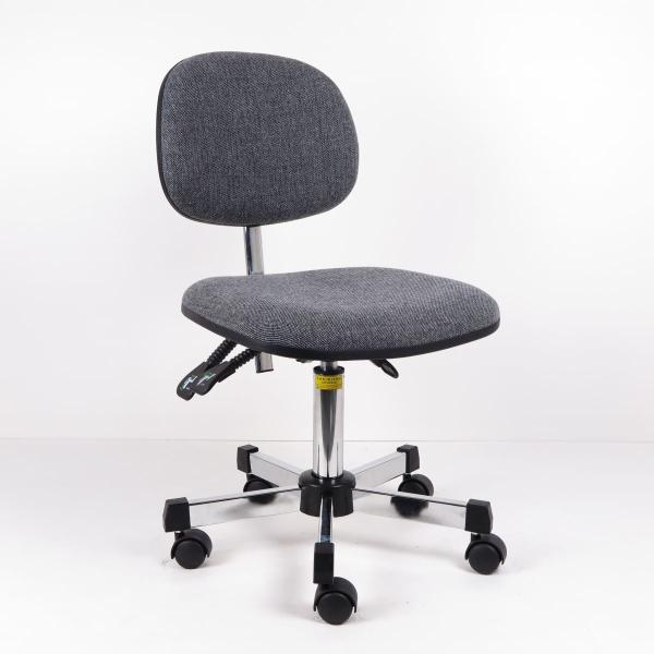 3 Or 2 Levels Adjustment Gray Fabric Ergonomic ESD Chairs Lifting Chair With Castors