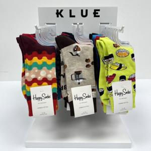 China Retail Sock Hanging Custom Tabletop Sock Display Racks 3 Pegs For Shop on sale