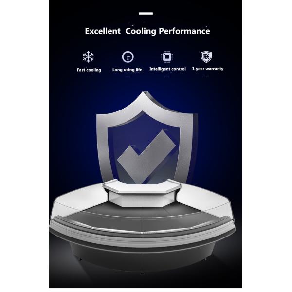 Painted Steel Meat Multideck Open Chiller Display Cases Split Type 1000L