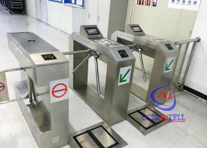 China Intelligent Drop Arm Tripod Turnstile HS Code Mechanism With Rfid Card Readers on sale