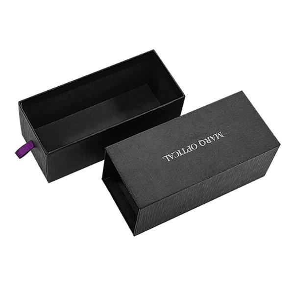 Custom Order Slim Paper Cardboard Drawer Gift Box with Foam Insert and Glossy Lamination