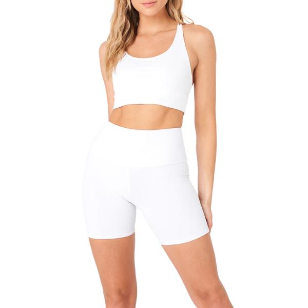 High Elastic Spandex Women's Shorts Yoga Gym Sport Short Leggings Rib Mini Biker Pants