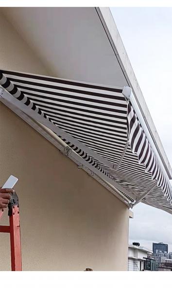 Powder Coated Metal Adjustable Awning Brackets Retractable Awning Wall Brackets