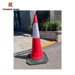 Traffic Safety 75cm PE Cones with Rubber Base Cone