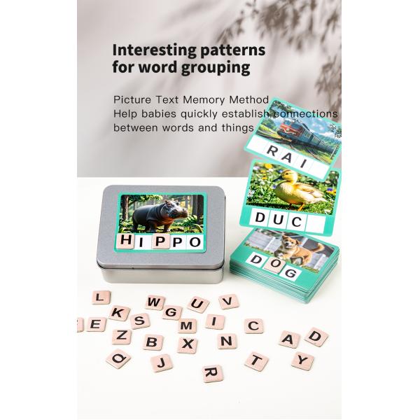 Kids Alphabet Phonics Games Learning Abc Magnets Toys Toddler Cvc Word Games Magnetic Letters Flash Cards