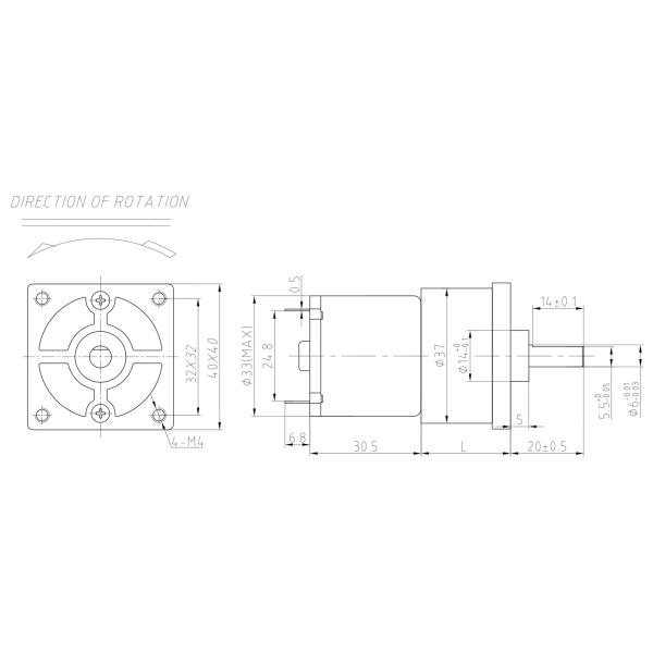 IE3 Miniature RS528 5 watts low speed high torque 6v dc gear reduction motor for water meter