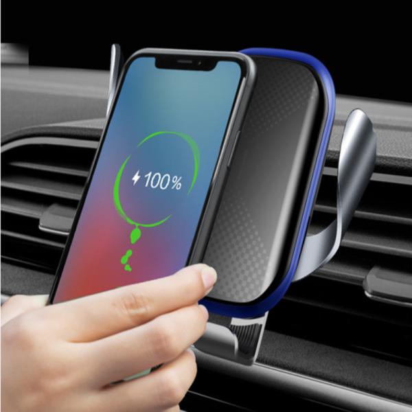 9V 2A Quick Wireless Charger Auto Clamping Phone Holder Charger