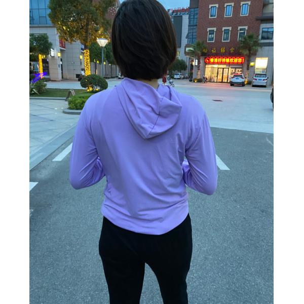 Casual 88% Polyester 4 Way Spandex Ladies Active Jacket For Autumn