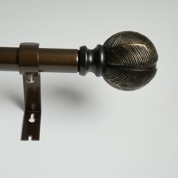 KIEI EP1014 wooden curtain pole ends Luxury Adjustable Hardware