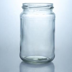 Cheap Metal Lid Honey Jam Round Food Grade Glass Jar with Custom Straight Edge Clear Glass wholesale