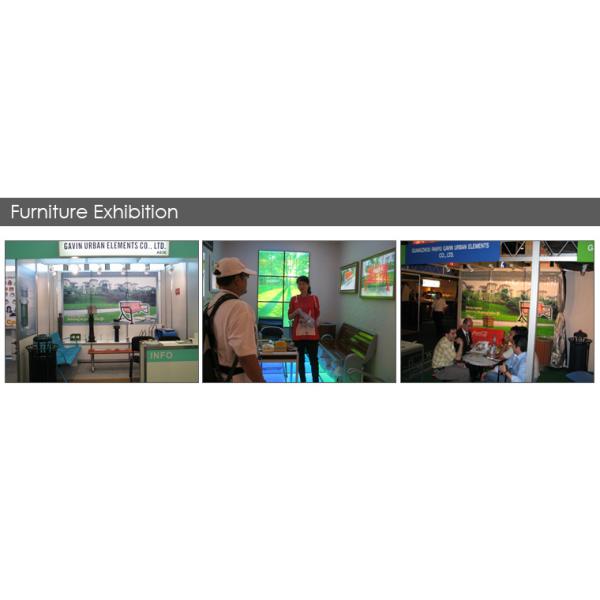 Curved Patio Tree Outdoor Metal Benches With Cast Iron Ends OEM