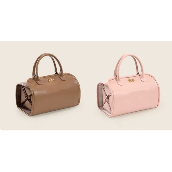 Foldable Niche Portable Retro Luxury Detachable Minimalist Makeup Organizer Bag Waterproof PU Leather Cosmetic Bag 2026New Style