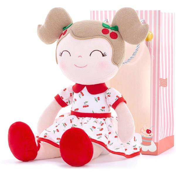 Lovely Girl Dressing Anime Plush Toys PP Cotton Filler 25cm For Gifts