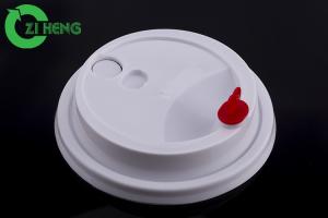 China Paper Cup Round Plastic Drink Lids Non Spill Heat Resistant Diameter 90mm on sale