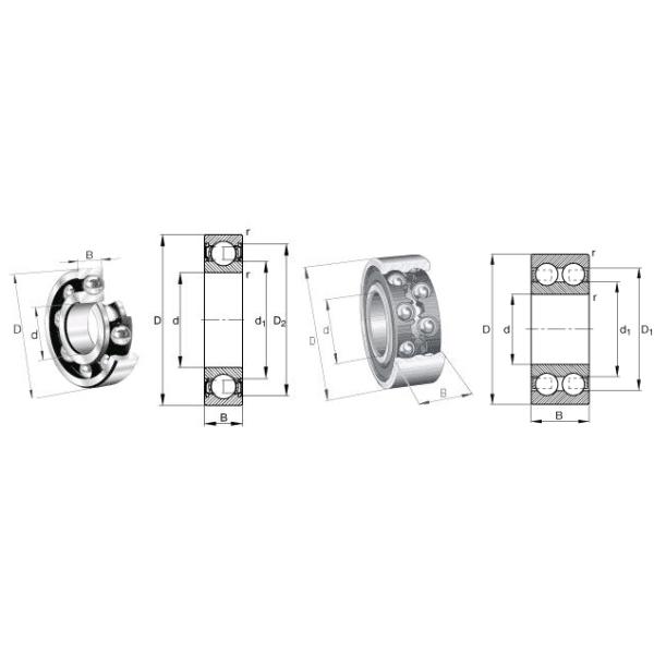 Low Noise Deep Groove Ball Bearings Single Row for Motor