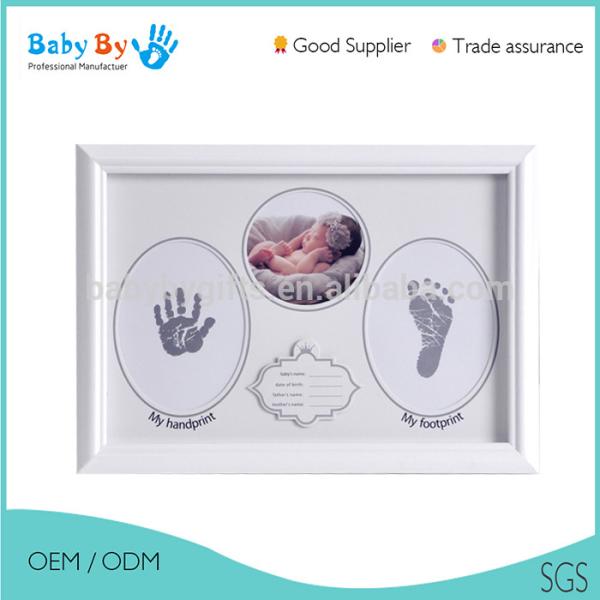 Quality Wooden Baby Clay Frame Customized New Style Baby Photo Frame for sale