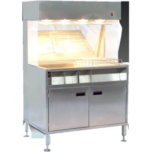 Cheap 60cm 100cm Width French Fries Chips Display Warmer 304SUS Material wholesale