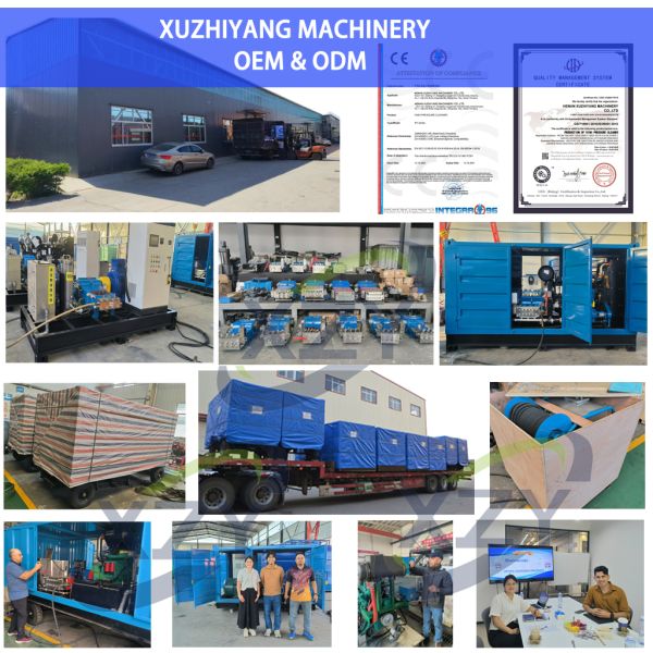 800bar 60 L/min 90kw Electric High Pressure Water Jet Cleaner Machine for Industrial Pipe and Tank Cleaning