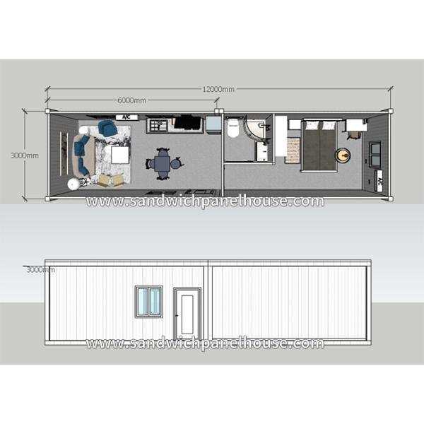 Africa Refugees Modular Container Homes Accommodation With Bathroom And Kitchen