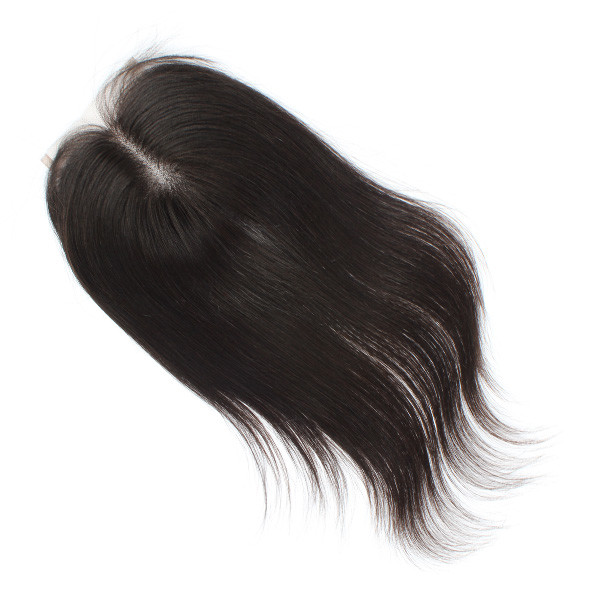 Middle part Natural Straight Brazilian Hair Lace Top Closure 8-20 Inches