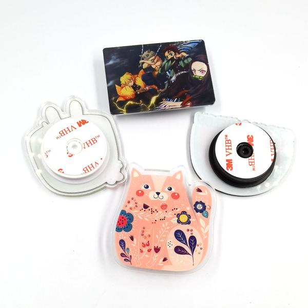 Acrylic Anime Pop Socket Phone Holder Double Sided Printing