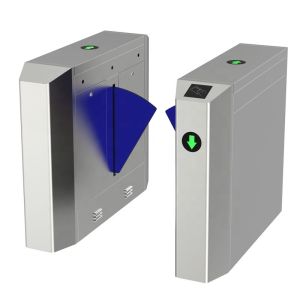 China TTL232 Communication Flap Barrier Turnstile With High/Low Level Control And Indicator on sale