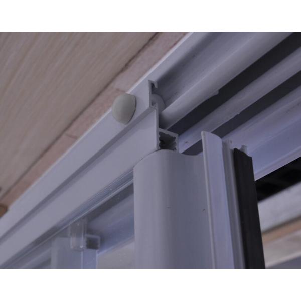 Custom Glass Shower Door , 3Pcs Shower Sliding Glass Doors With White Painted Profile