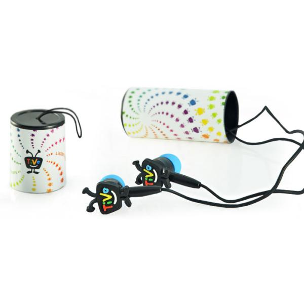 Printed Logo Custom Fit Earphones , Noise Cancelling Custom Made Earbuds