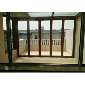 China 6063 T5 Bifold Aluminum Door Extrusion Frame Sound Isolation on sale
