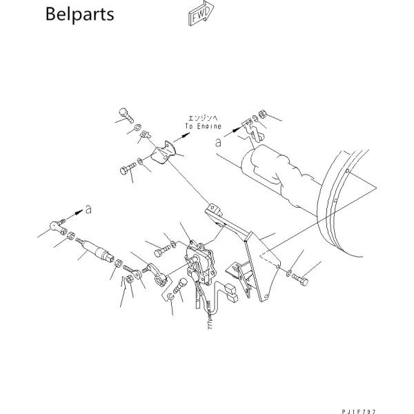 Motor Ass'y Governor 7834-40-2003 Throttle Motor Excavator Spare Parts PC120LC-6 PC300LC-6 PC400LC-6 PC450LC-6
