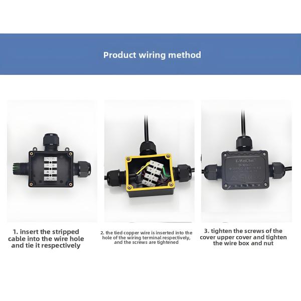 IP68 Waterproof 2-Port Split-Type Junction Box