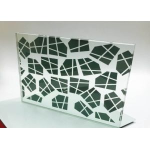 19mm Grinded Digital Ceramic Printed Glass High Temperature Resistant