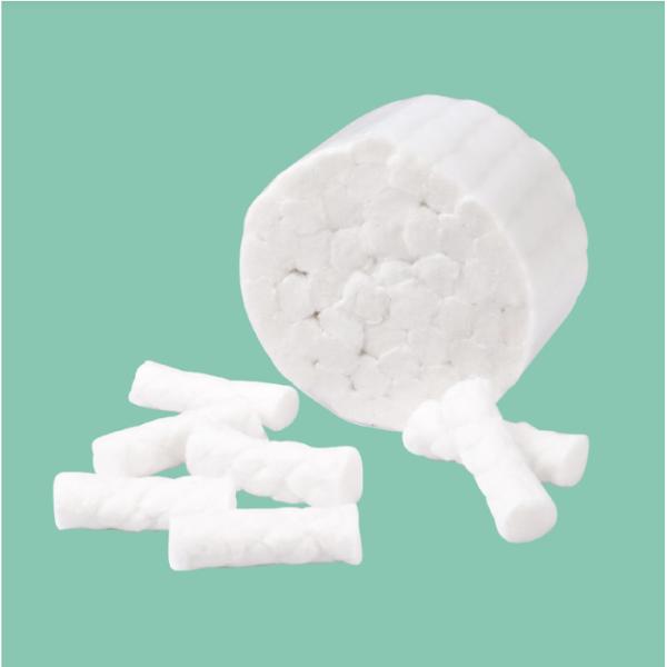 Highly Absorbent 100% Cotton Braided Dental Cotton Rolls For Orthodontic Brace