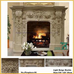 China Antiquity Style Natural Stone Fireplace on sale
