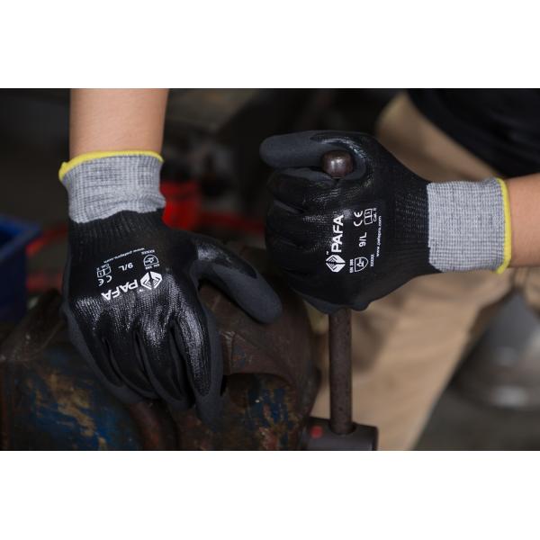 Mining & Construction Double Nitrile Dipping 13G Cut Resistant Safety Gloves