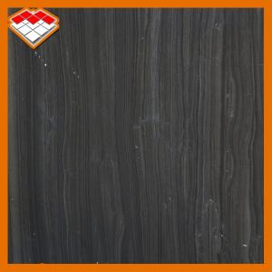 China Black Wood Marble Stone Slabs Flooring With 100Mpa Compressive Strength on sale