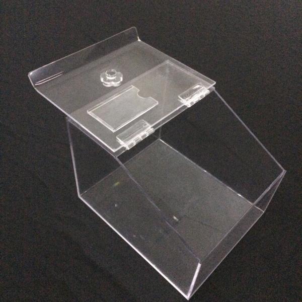 Acrylic Candy Box Candy Bin Candy Display Bulk Candy Display Case with Tag Holder for Retail Store or Supermarket
