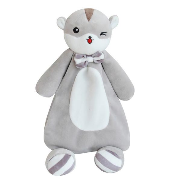 Cotton Cartoon Saliva Plush Toy Non Shedding Animal Shaped Plush Baby Saliva Towel