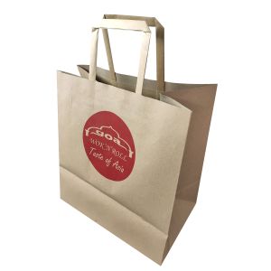 Custom Printed Brown ISO9001 Kraft Paper Sacks