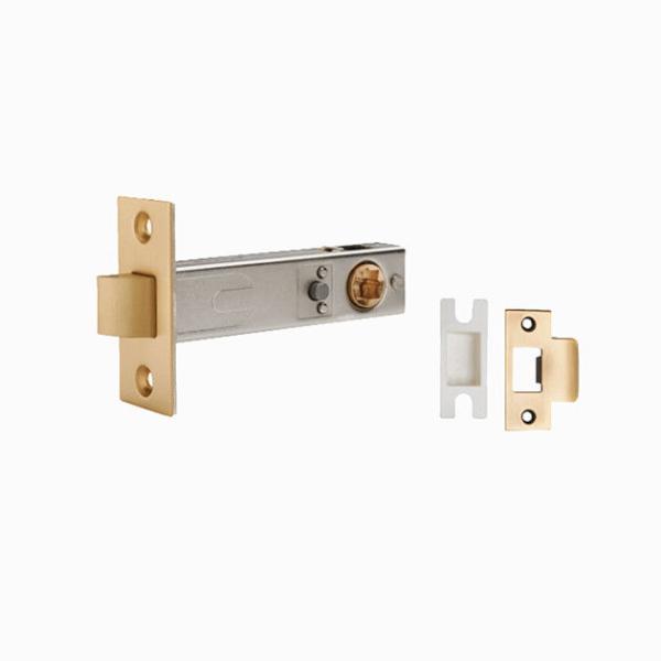Amertop Front Door Entry pull Handle and Deadbolt Lock Set Slim Square Single Cylinder Deadbolt and Lever