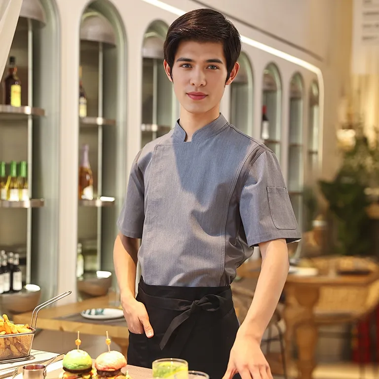 Factory Custom Wholesale Restaurant Long Short Sleeve Chef Uniform