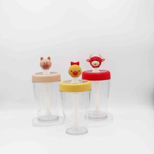 Cheap Child Drinking Plastic Straw Water Bottle With Logo Customization wholesale