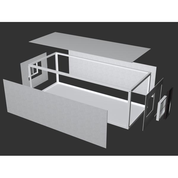 Prefab House Detachable Container Home With Solar Power And Hurricane Protection