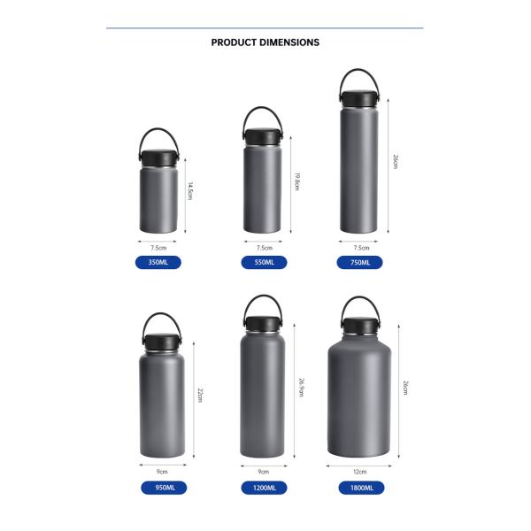 Bpa Free Sports Flask Water Bottles Travel Stainless Steel Insulated Water Bottles