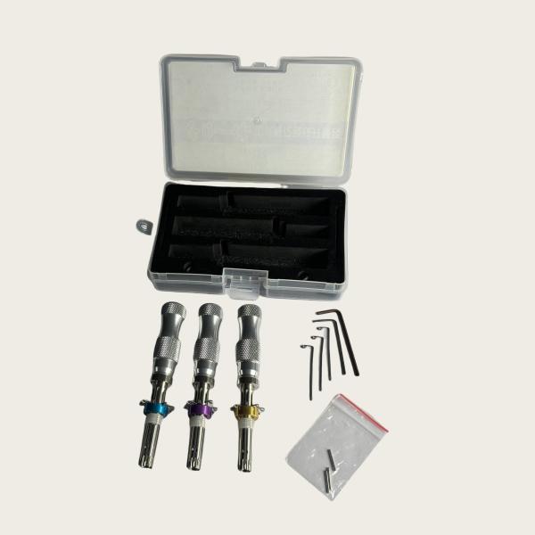 3Pcs Tubular Lock Pick Kit 7 Pin Professional Locksmith Tool Portable